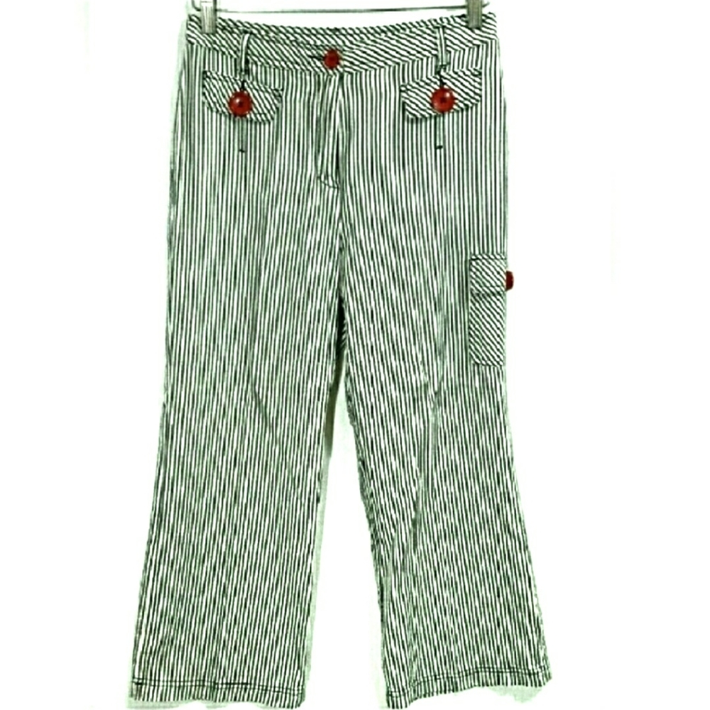 LaVie Boheme 6 High Waist Striped Crops (A)